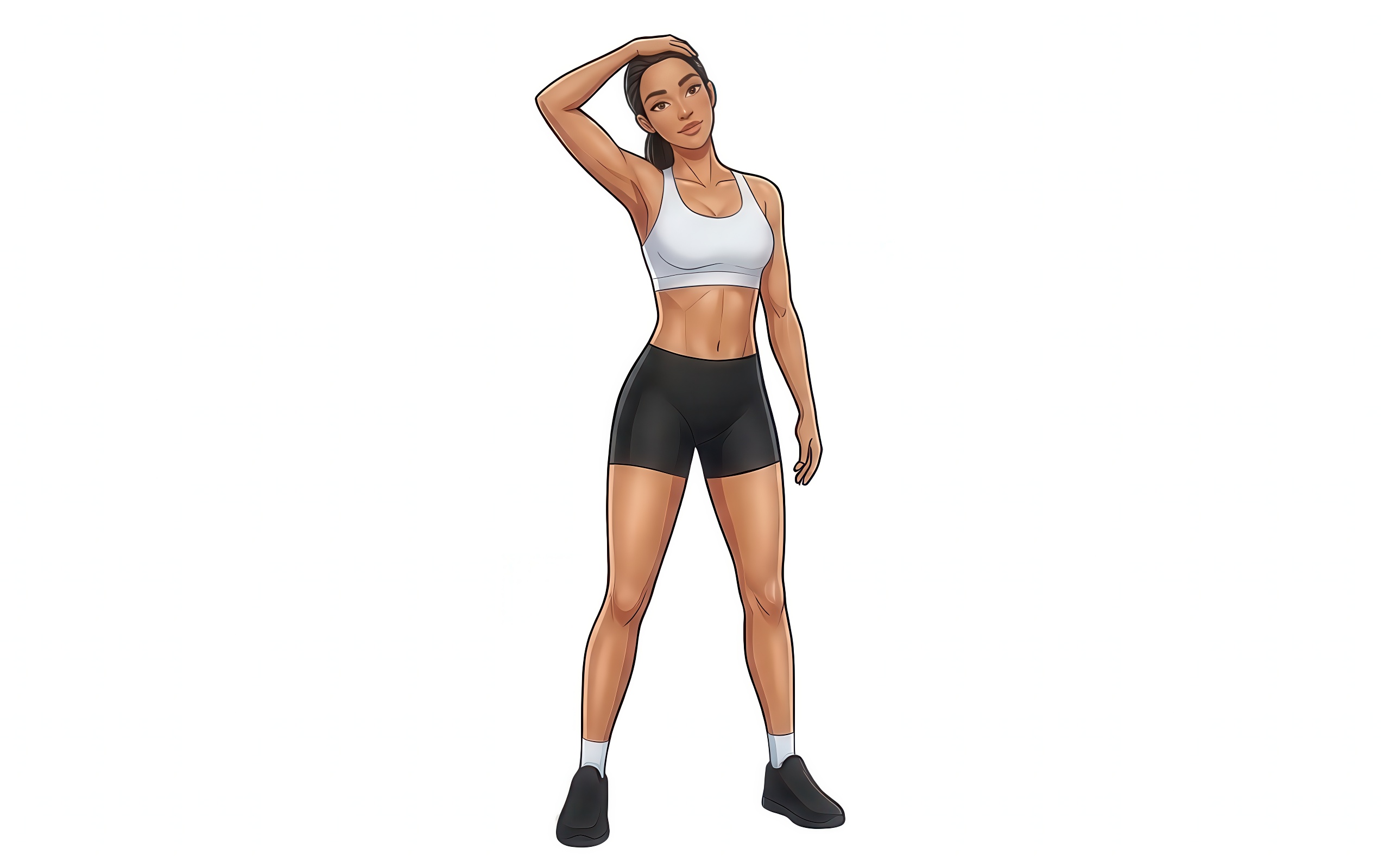 Standing neck stretch aside